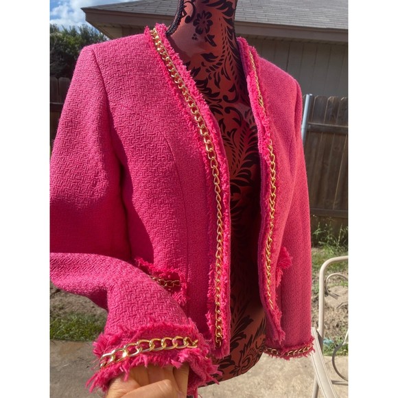Pink and gold fitted blazer(short) - Picture 4 of 6